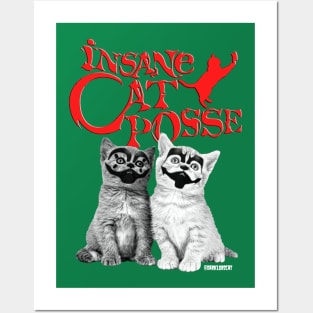 Insane cat pose Posters and Art